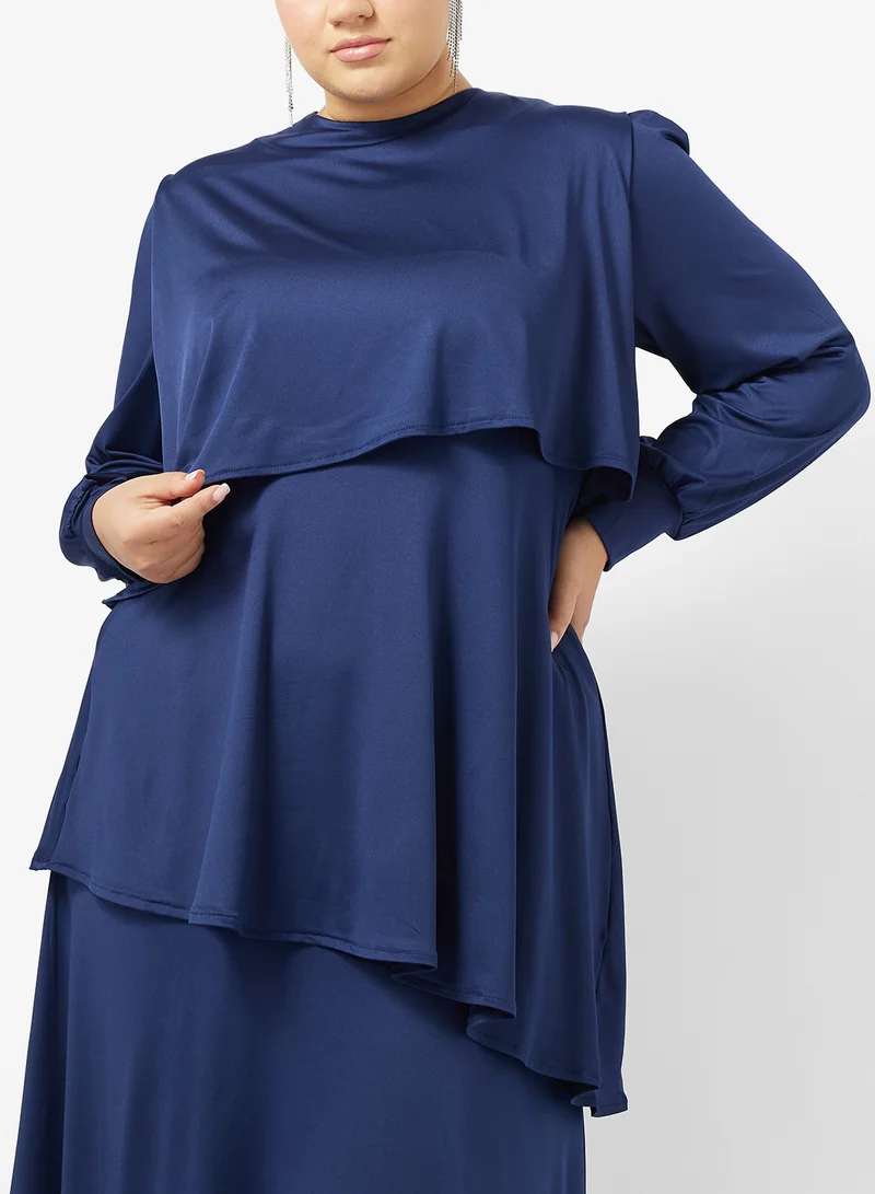 Khizana  Plus Size Layered Abaya for Women | Best Price UAE